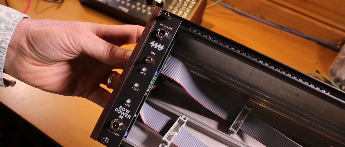 Installing the PSU into the Eurorack case